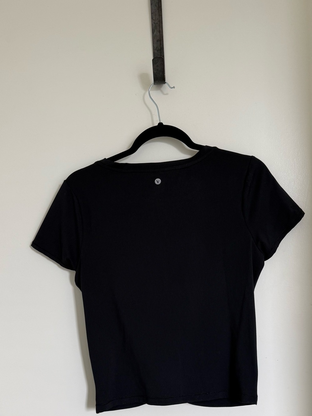 Velocity Black Women's Short Sleeve Tee with V Logo